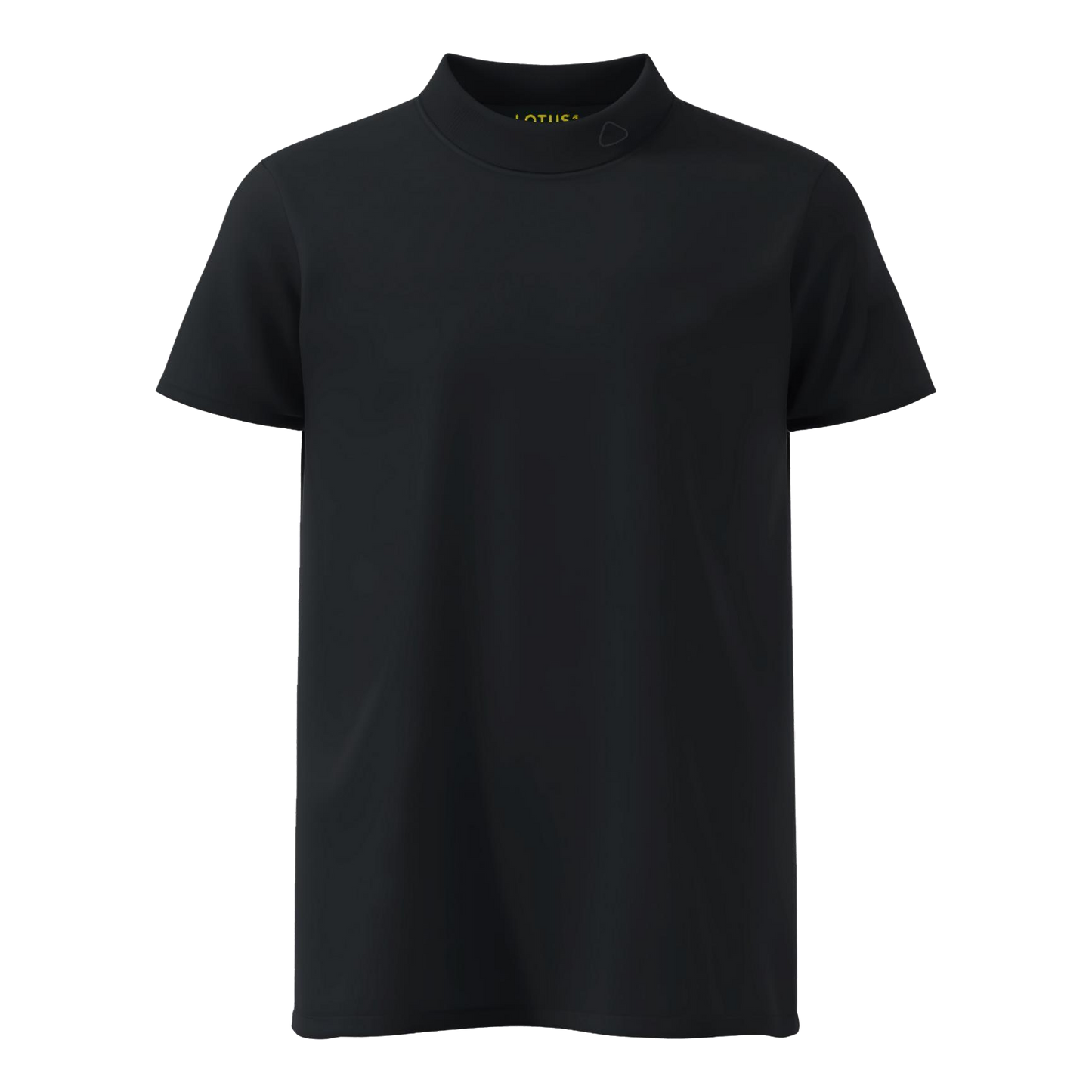 MENS UTW HIGH NECK TEE - BLA,T-shirt a collo alto da uomo - Nero