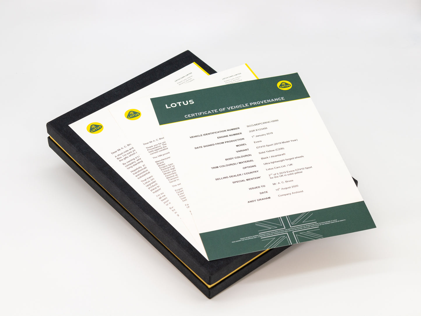 Lotus Certificate of Provenance - Certificato di Provenienza
