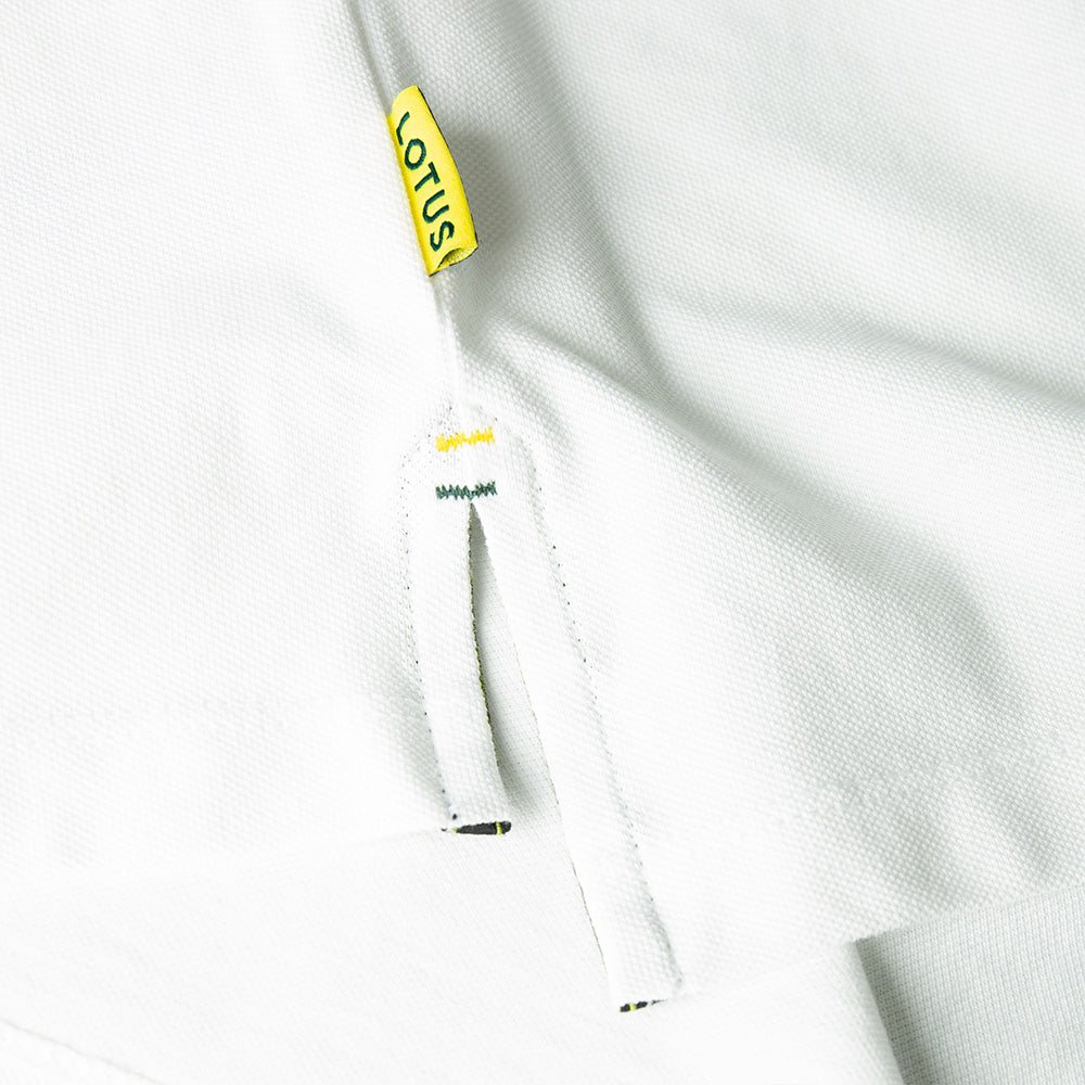 LOTUS MEN'S POLO SHIRT – WHITE