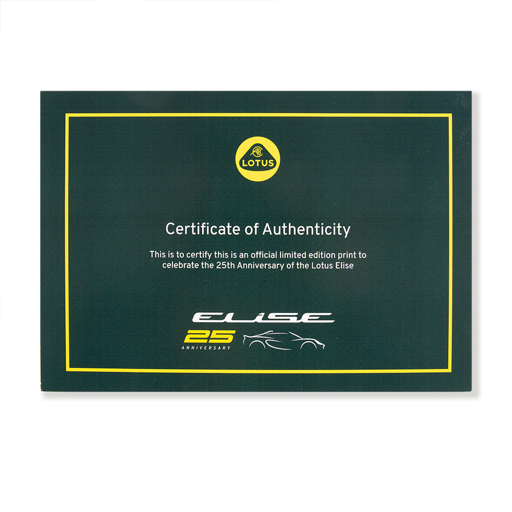Lotus Elise 25th Print