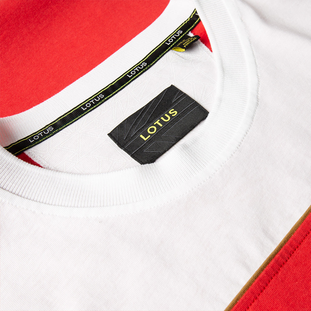 LOTUS MEN'S T-SHIRT – WHITE/RED