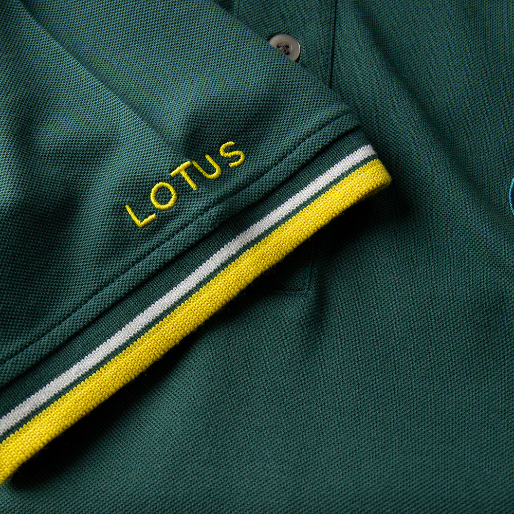 LOTUS MEN'S POLO SHIRT – GREEN/YELLOW
