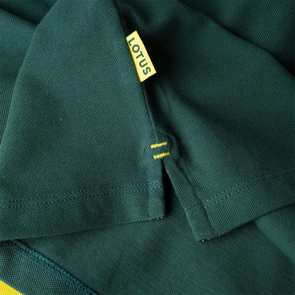 LOTUS MEN'S POLO SHIRT – GREEN/YELLOW