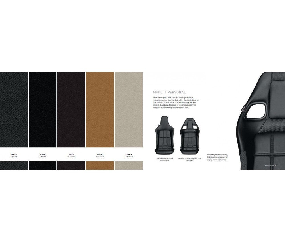 Brochure Lotus Elise 2010-2017