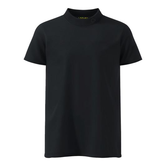 MENS UTW HIGH NECK TEE - BLA,T-shirt a collo alto da uomo - Nero
