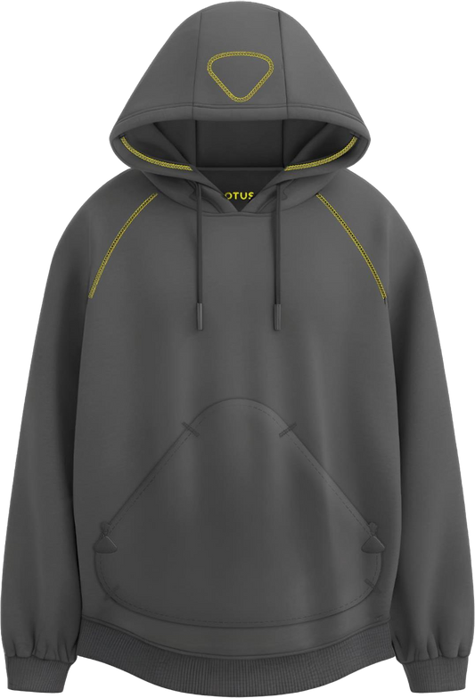 MENS UTW HOODY - GREY, Felpa con cappuccio UTW da uomo - Grigia