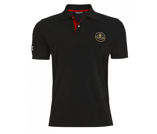 Lotus Polo Shirt Black / Red