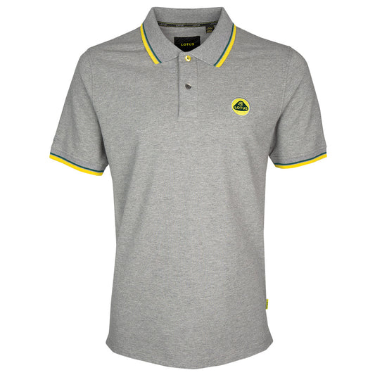 Lotus Men's Roundel Polo Shirt Grey