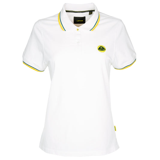 LOTUS WOMEN'S POLO SHIRT – WHITE