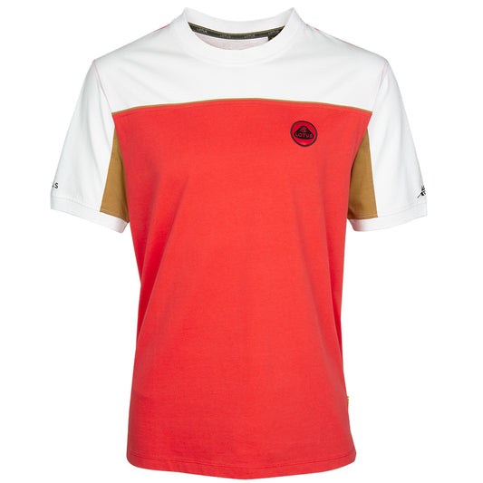 LOTUS MEN'S T-SHIRT – WHITE/RED