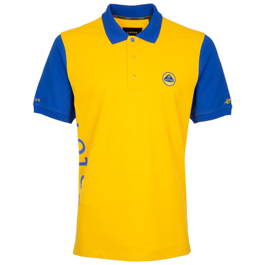 LOTUS MEN'S POLO SHIRT – SPEED COLLECTION YELLOW/BLUE